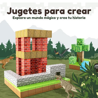 Bloques de construcción magnéticos 100 piezas